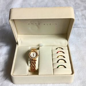 Anne Klein Sutton Time Interchangeable Bezel Wrist Watch